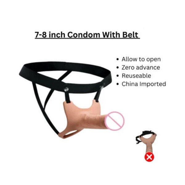 Silicon sleeve Dildo with Belt in Pakistan