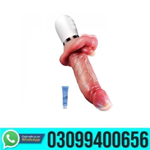 Realistic Thrusting Dildo Vibrator With Tongue In Pakistan